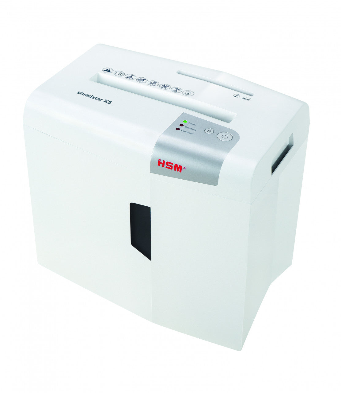 HSM shredstar X5 – Aktenvernichter, DIN P-4, Partikelschnitt 4,5 × 30 mm, 5 Blatt, 18 l, A4