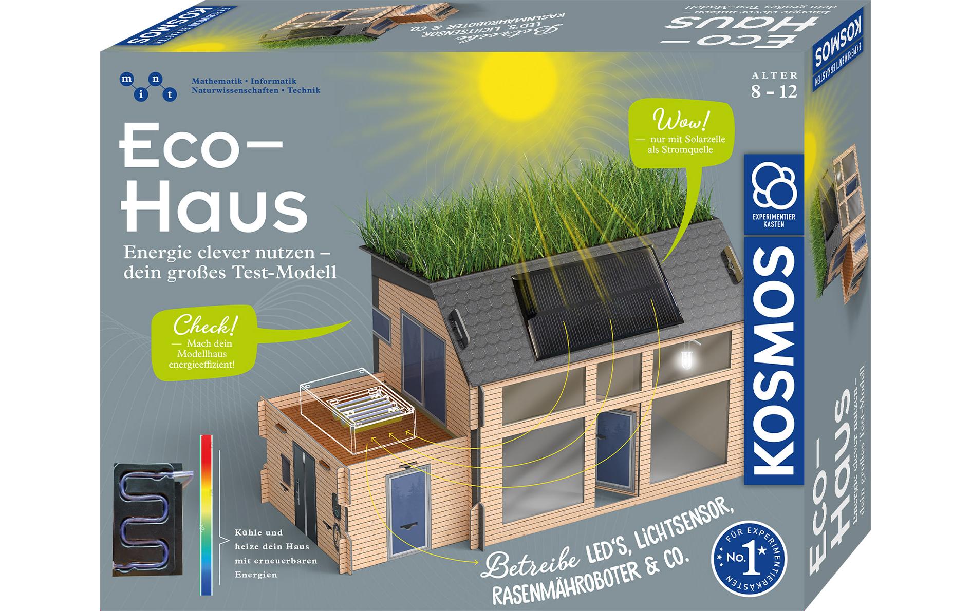Kosmos Experimentier-Bausatz – Eco Haus, Solarpanel & LED-Set, ab 8 Jahren