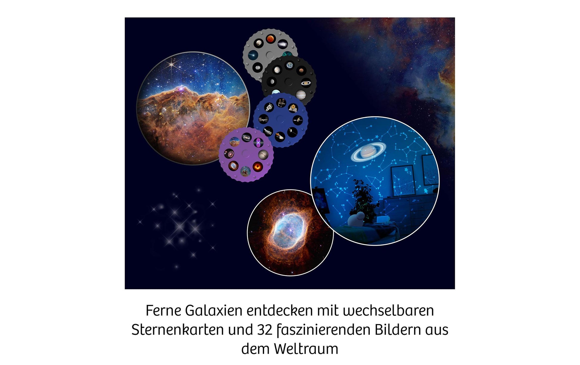 Kosmos Planetarium – Zimmer-Planetarium, 2 Projektoren, 4 Bildscheiben, ab 8 Jahren