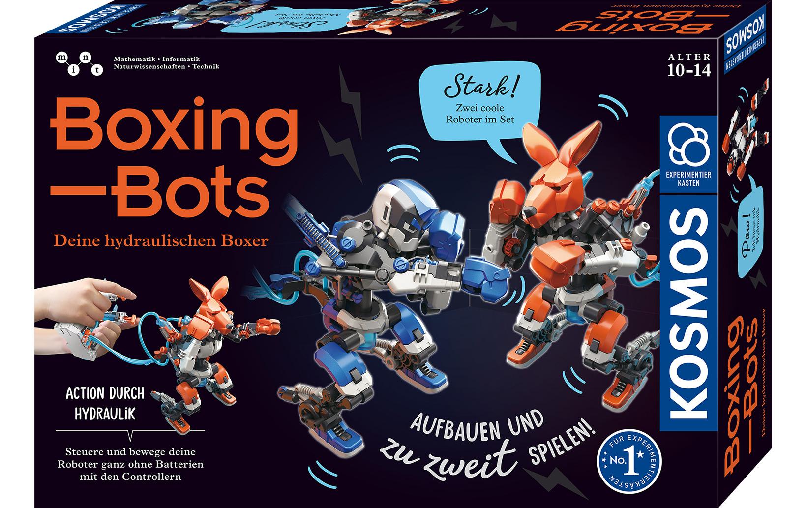 Kosmos Experimentier-Bausatz – Boxing Bots, Bausatz für 2 Roboter, Hydrauliksystem, ab 10 Jahren
