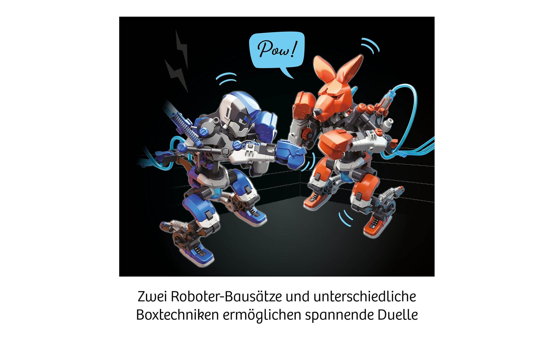 Kosmos Experimentier-Bausatz – Boxing Bots, Bausatz für 2 Roboter, Hydrauliksystem, ab 10 Jahren