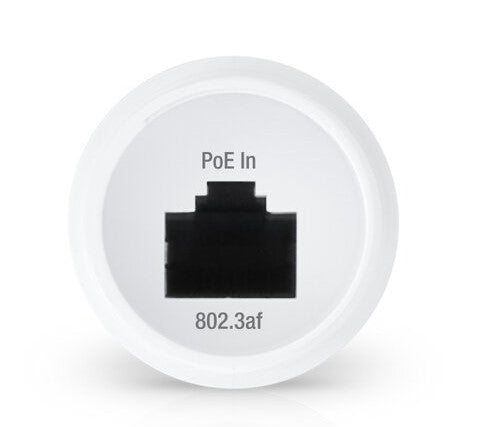 Ubiquiti INS-3AF-O-G PoE-Adapter – Gigabit Ethernet, 2× RJ-45 (In/Out), 48 V PoE (IEEE 802.3af) – Weiss