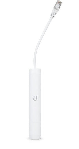 Ubiquiti INS-3AF-O-G PoE-Adapter – Gigabit Ethernet, 2× RJ-45 (In/Out), 48 V PoE (IEEE 802.3af) – Weiss