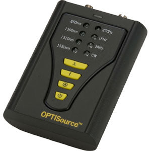 HOBBES OPTISource – LWL-Lichtquelle MM, 850/1300 nm, Batterien, 4 × AAA