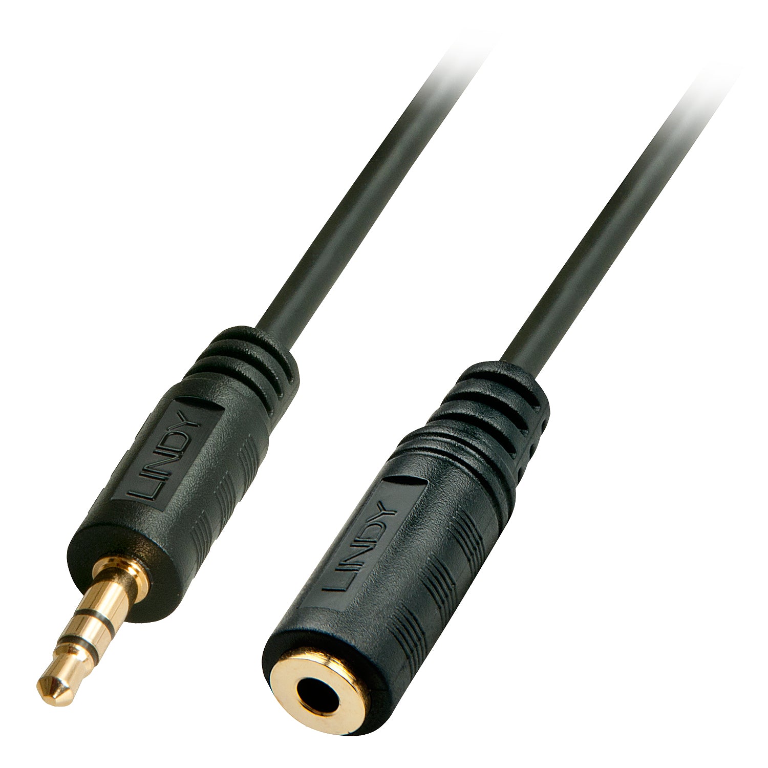 Lindy Audio-Verlängerungskabel 3,5 mm Klinke (Stecker) auf 3,5 mm Klinke (Buchse) – 2 m, 3-polig (TRS)