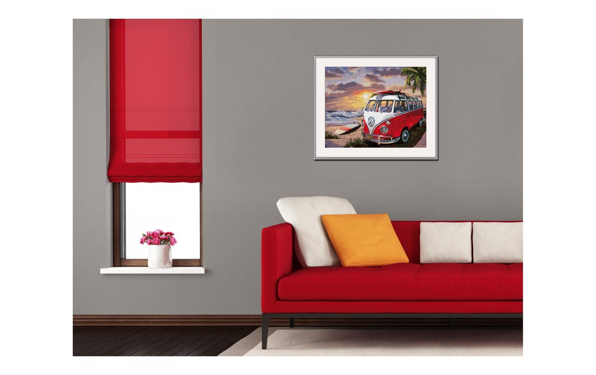 Schipper Malen-nach-Zahlen-Set – Volkswagen T1 – 50 × 40 cm – ab 14 Jahren