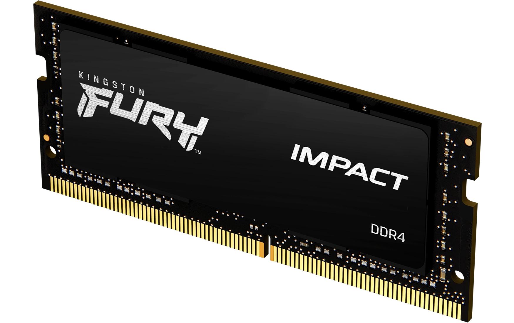 Kingston Technology Kingston FURY Impact – SO-DIMM – 32 GB DDR4 3200 MT/s SO-DIMM CL20, 1×32 GB, Schwarz