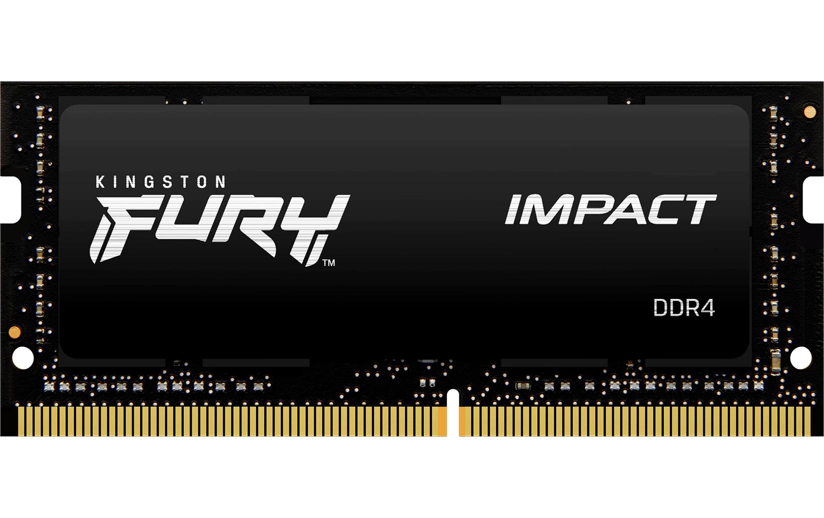 Kingston Technology Kingston FURY Impact – SO-DIMM – 32 GB DDR4 3200 MT/s SO-DIMM CL20, 1×32 GB, Schwarz