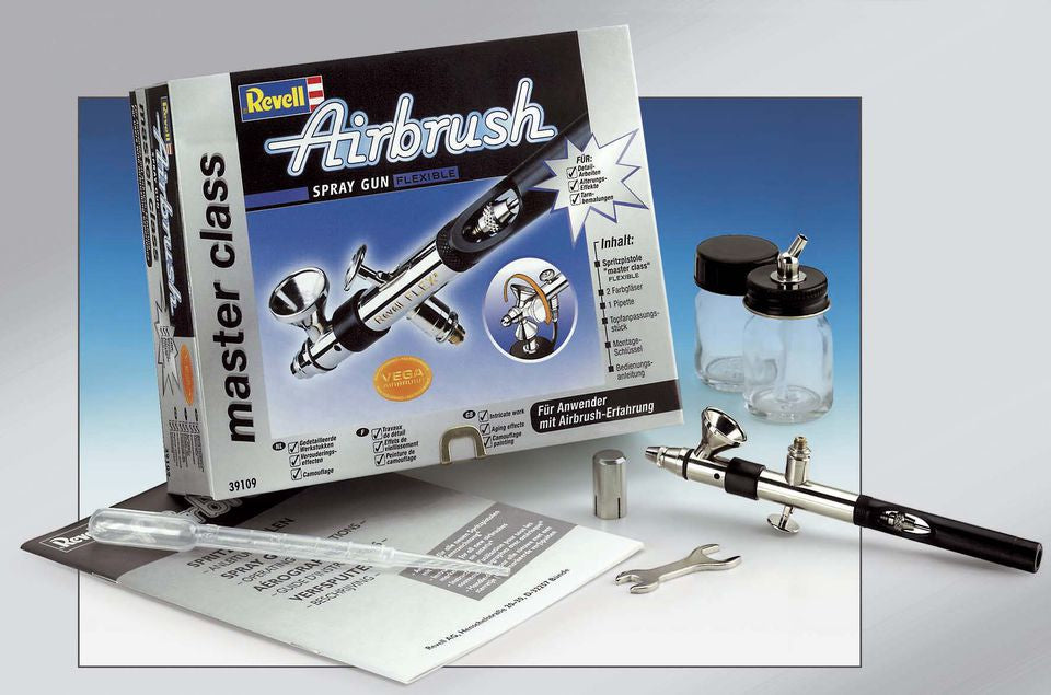 Revell Airbrush – Innenmischung, Saugbehälter, Doppelwirkung, verkabelt