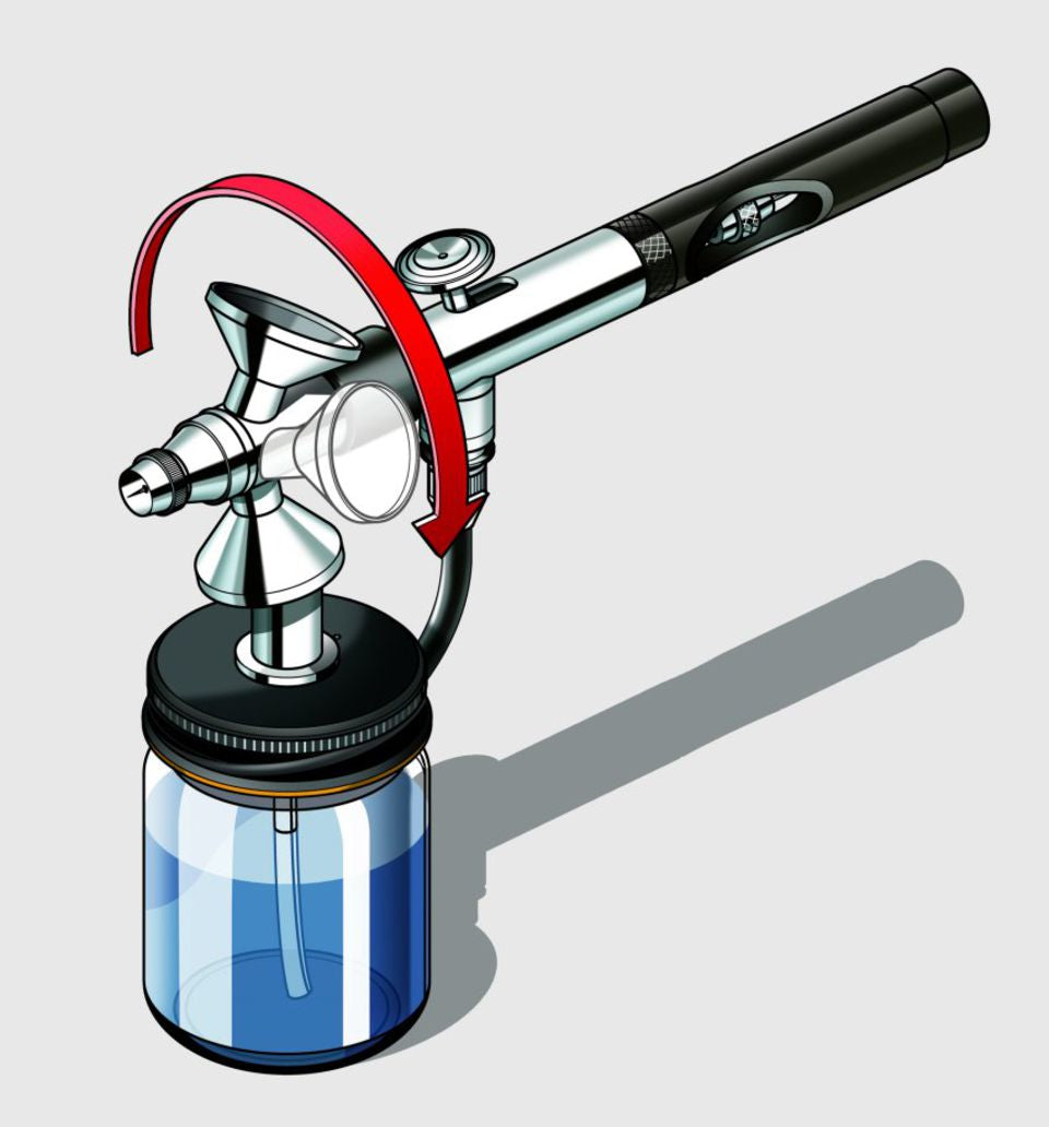 Revell Airbrush – Innenmischung, Saugbehälter, Doppelwirkung, verkabelt