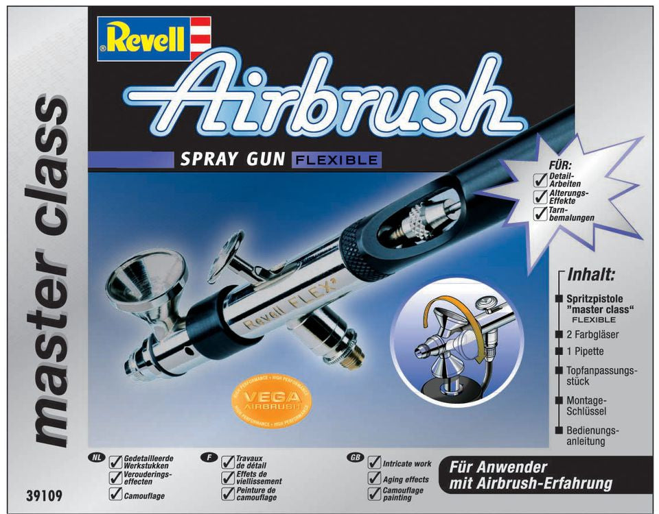 Revell Airbrush – Innenmischung, Saugbehälter, Doppelwirkung, verkabelt