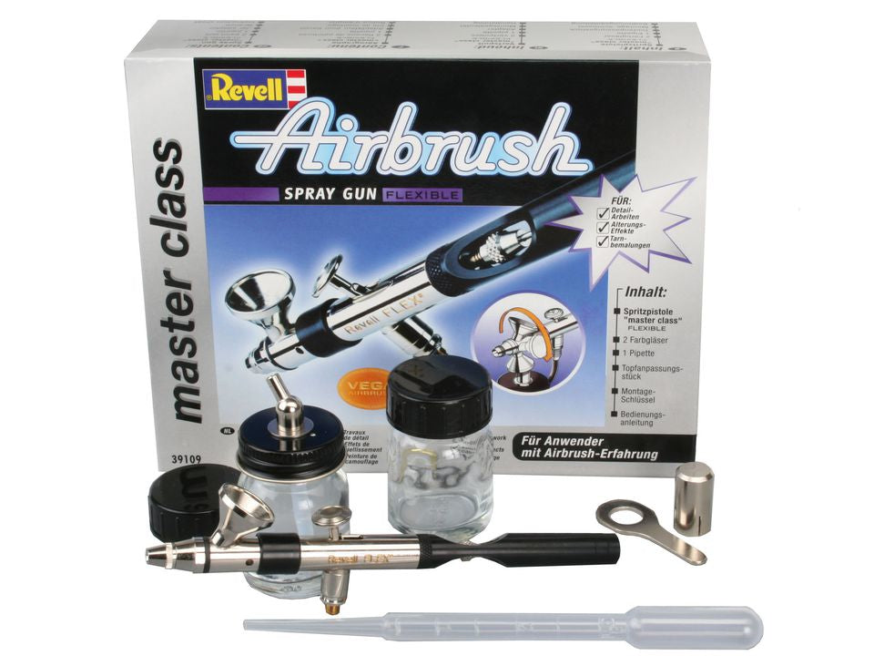 Revell Airbrush – Innenmischung, Saugbehälter, Doppelwirkung, verkabelt