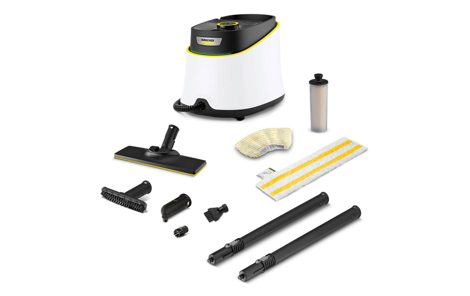 Kärcher Dampfreiniger – 1000 ml, weiss, für harte Böden, Badezimmer