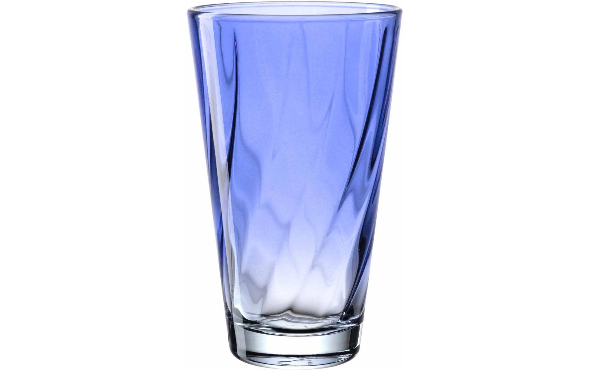 LEONARDO Trinkglas – 0,30 l, Kalk-Natron-Glas, Blau, spülmaschinenfest, 4 Stück