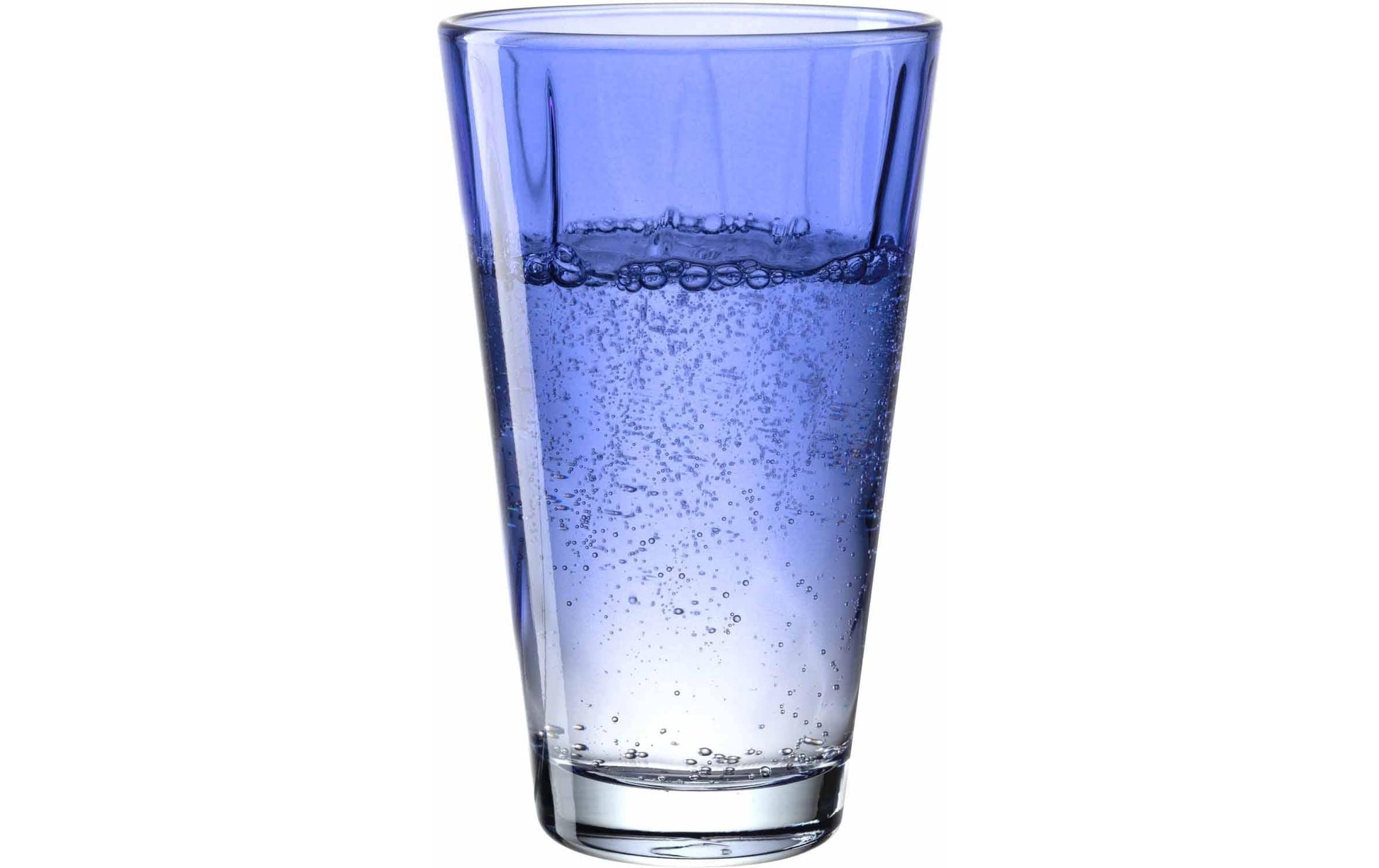 LEONARDO Trinkglas – 0,30 l, Kalk-Natron-Glas, Blau, spülmaschinenfest, 4 Stück