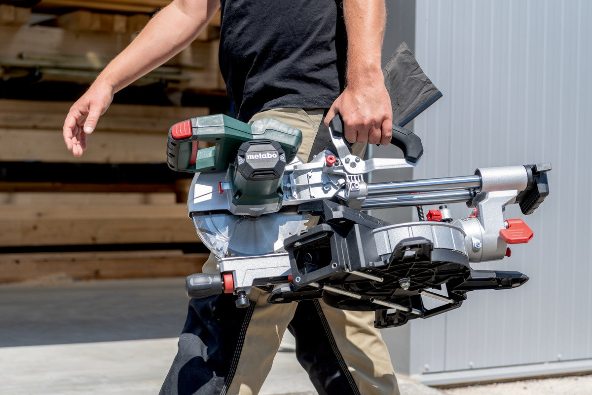 Metabo Akku-Kapp- und Gehrungssäge KGS 18 LTX BL 254 – 18 V (CAS) – Sägeblatt-Ø 254 mm – Solo