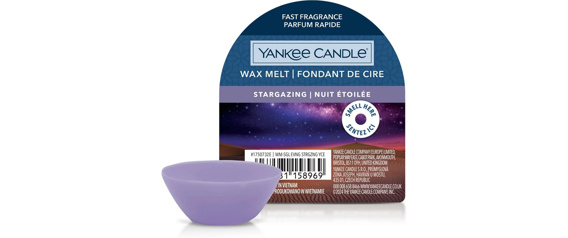Yankee Candle Stargazing Duftwachsplättchen – Lavendel – Ø 6,7 × 7,3 cm