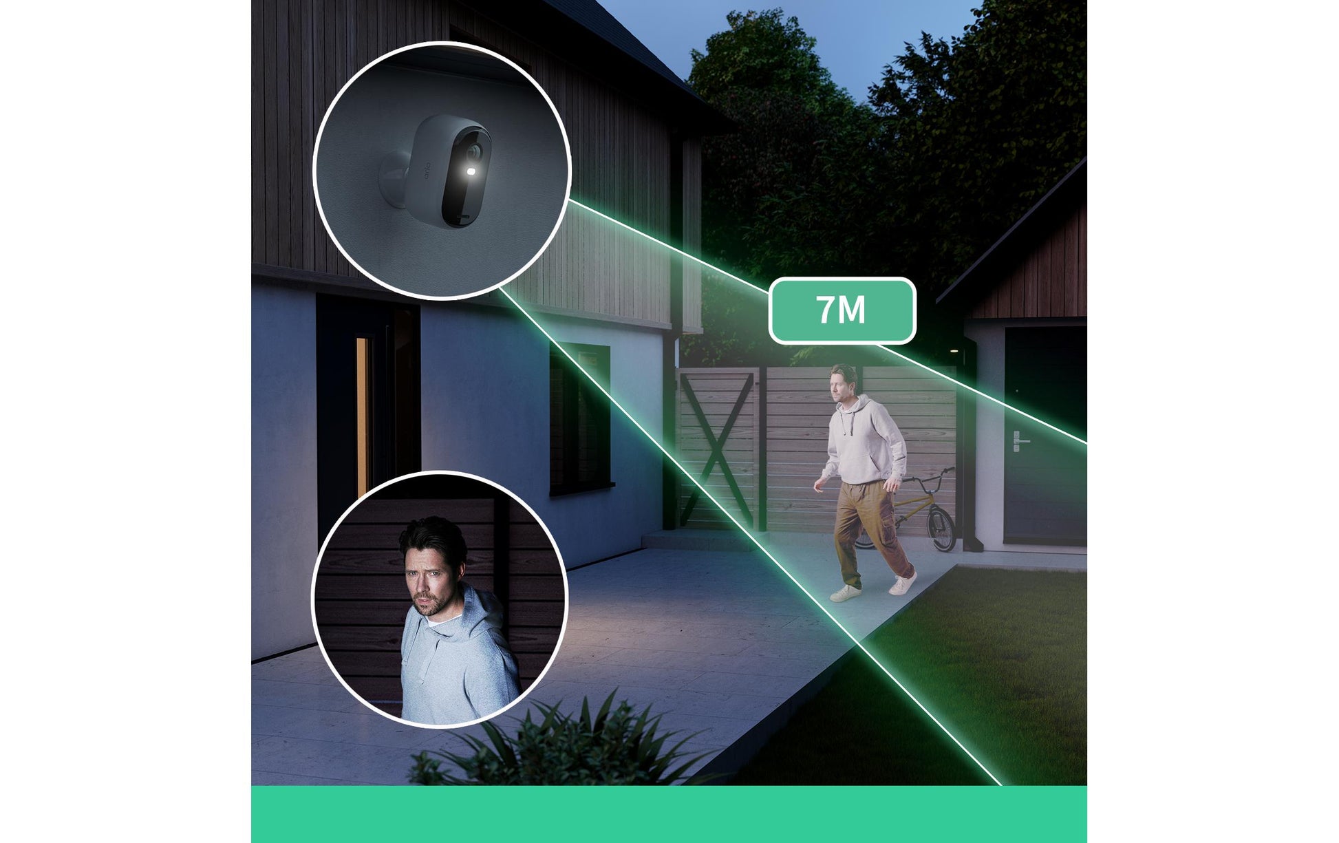 Arlo VMC3350 IP-Kamera – 4 MP, 2688×1520, Akku, für IFTTT, Weiss, 3er-Pack