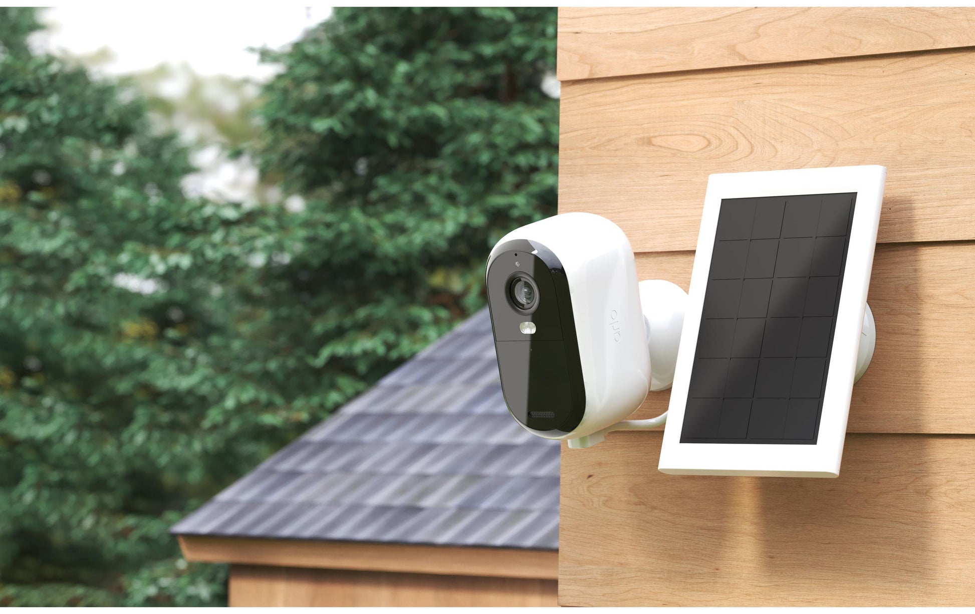Arlo Essential 2 Solarpanel – wandmontiert, wetterfest, 2,43 m Kabel – für Arlo Essential 2