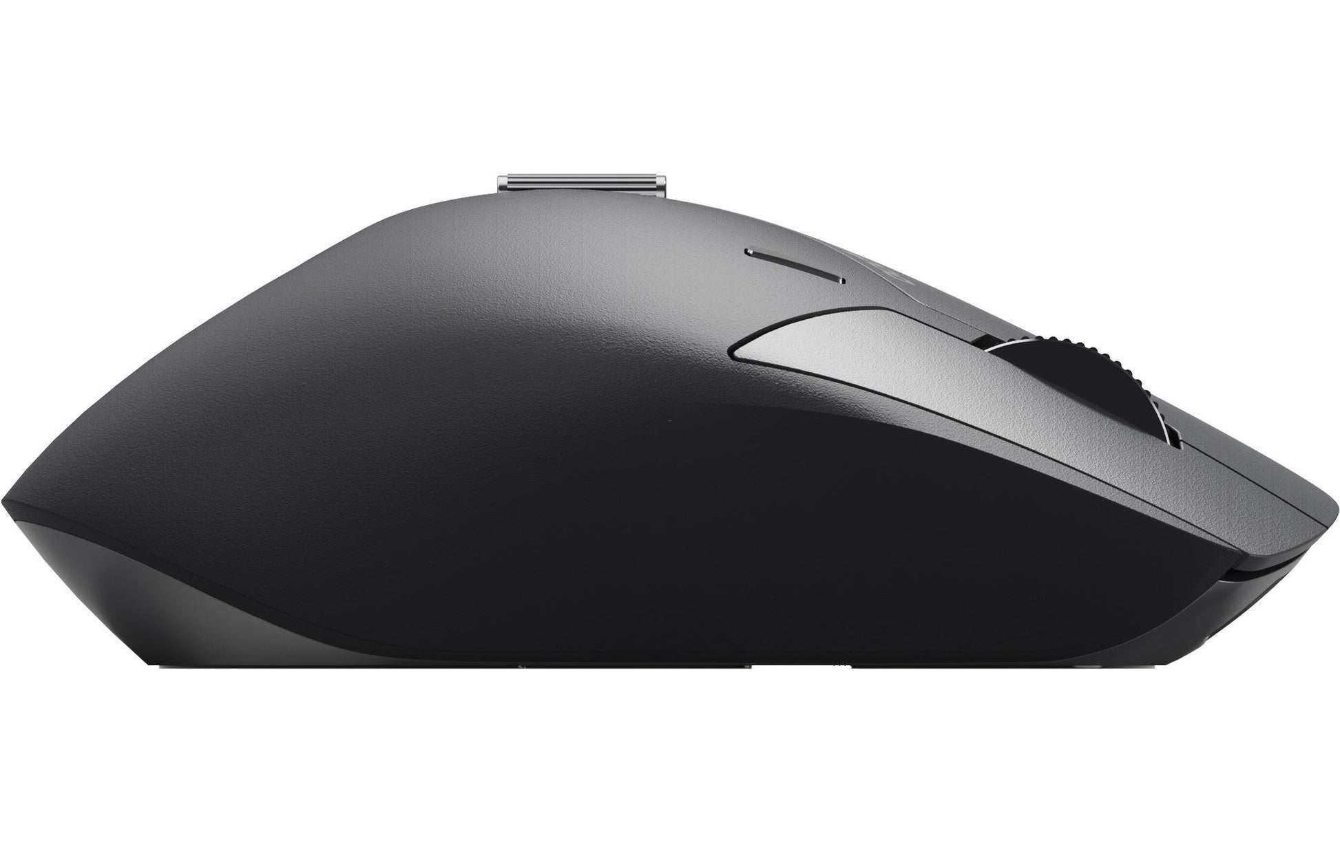 Rapoo MT760L Ergonomische Maus – kabellos, Bluetooth + 2,4 GHz, USB-C, für Rechtshänder, Daumentaste, schwarz