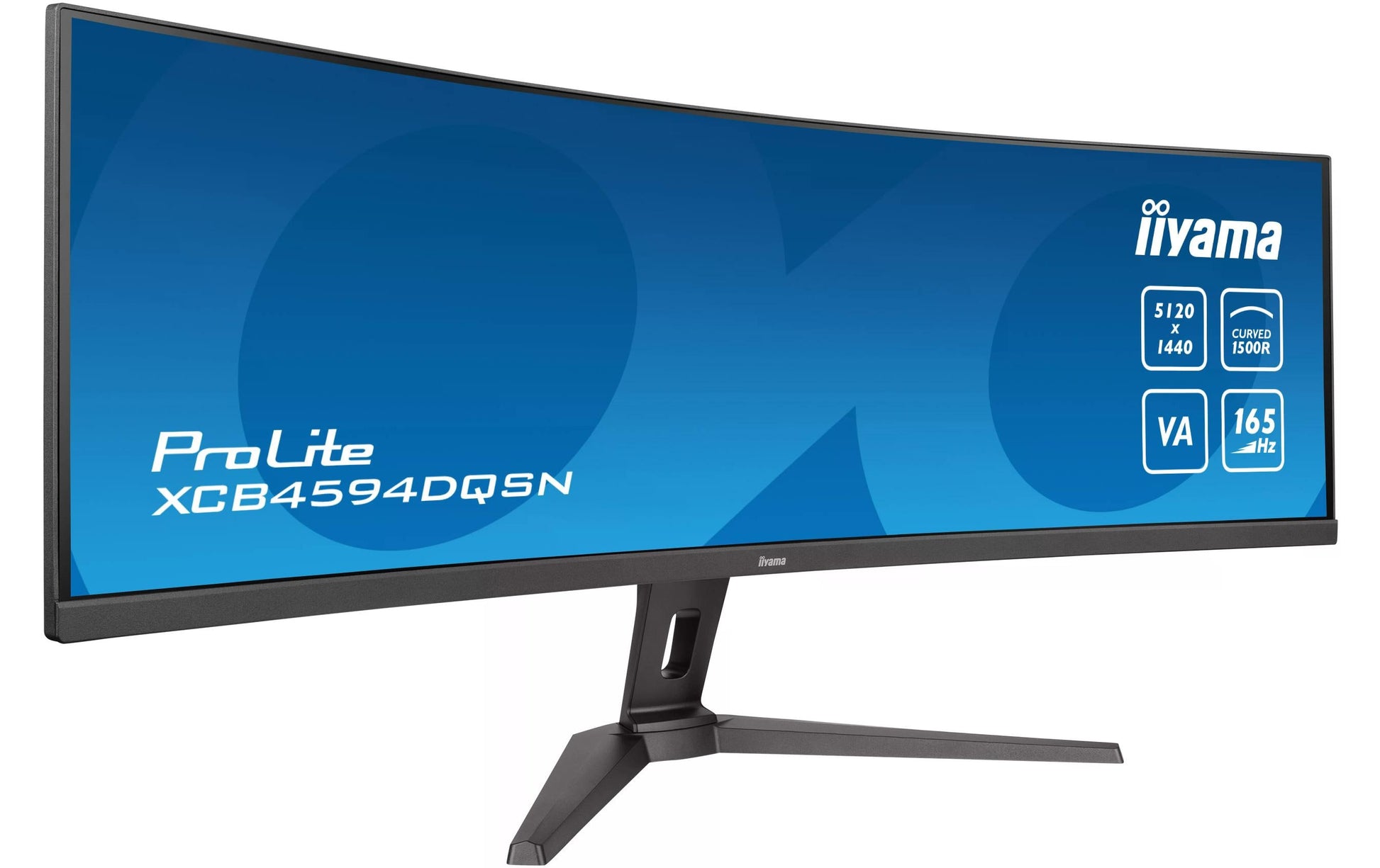 iiyama G-MASTER XCB4594DQSN-B1 – 44,5" Curved, 5120 × 1440 (DQHD), VA, 165 Hz, USB-C 90 W, KVM, LAN