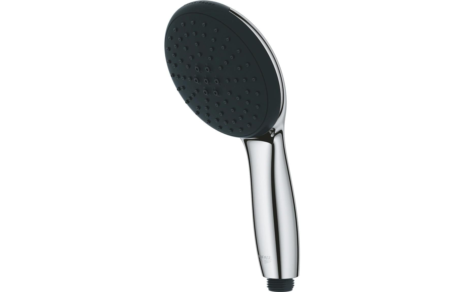 GROHE Vitalio Start 110 Handbrause – Messing, Chrom, Schwarze Siebplatte