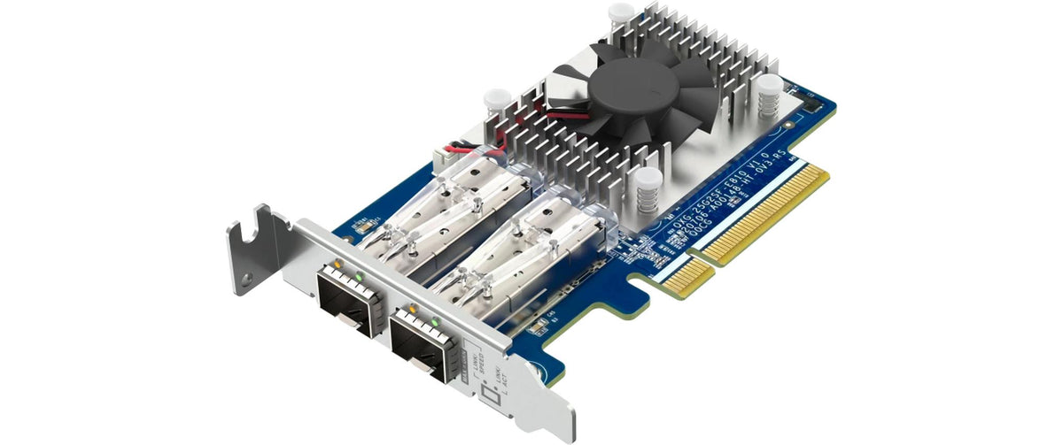 QNAP QXG-25G2SF-E810 25GbE-Karte – PCIe 4.0 x8, 2× SFP28, für QTS/QuTS hero