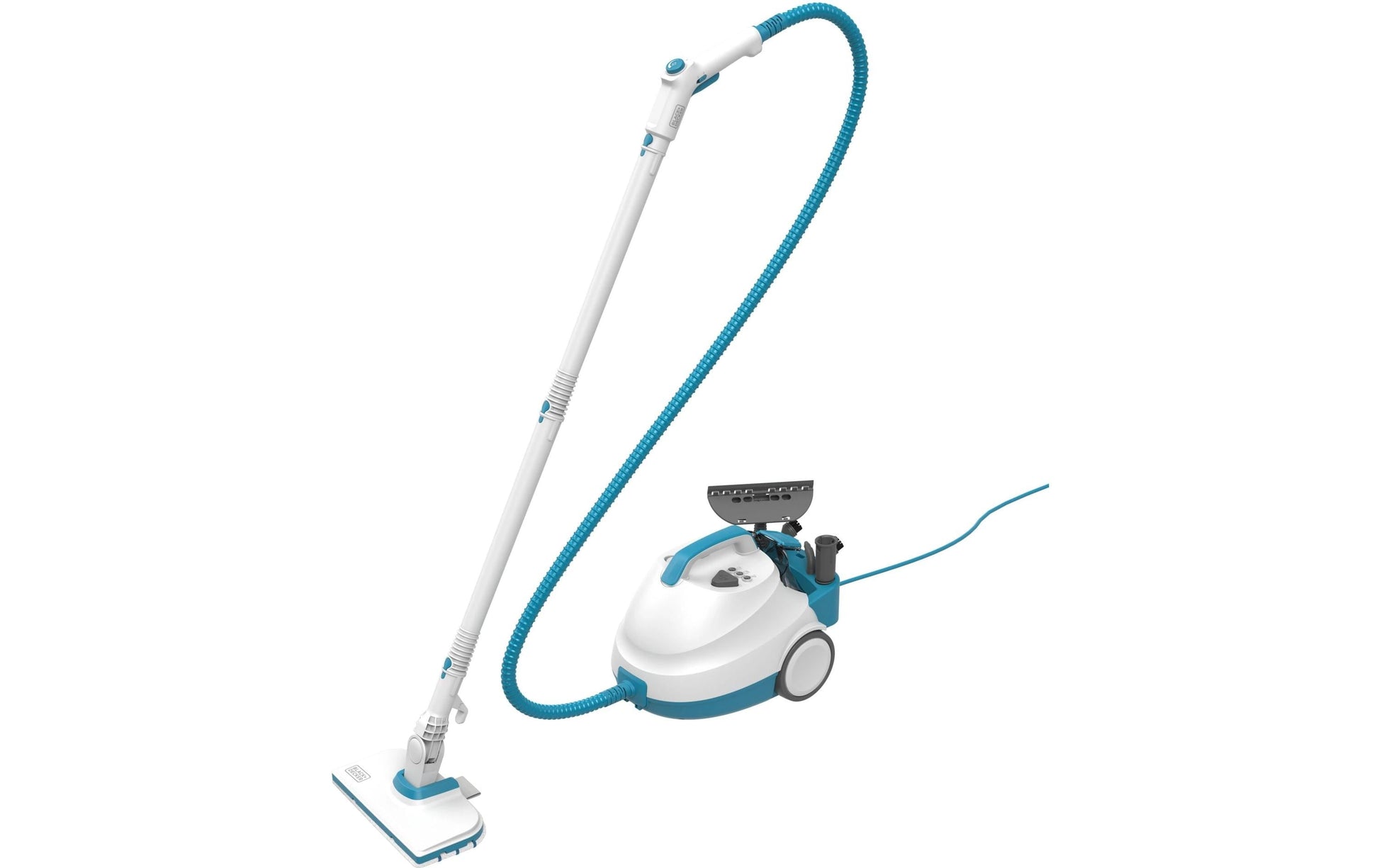 Black & Decker BLACK+DECKER Dampfreiniger – 1200 ml, blau, für Hartböden