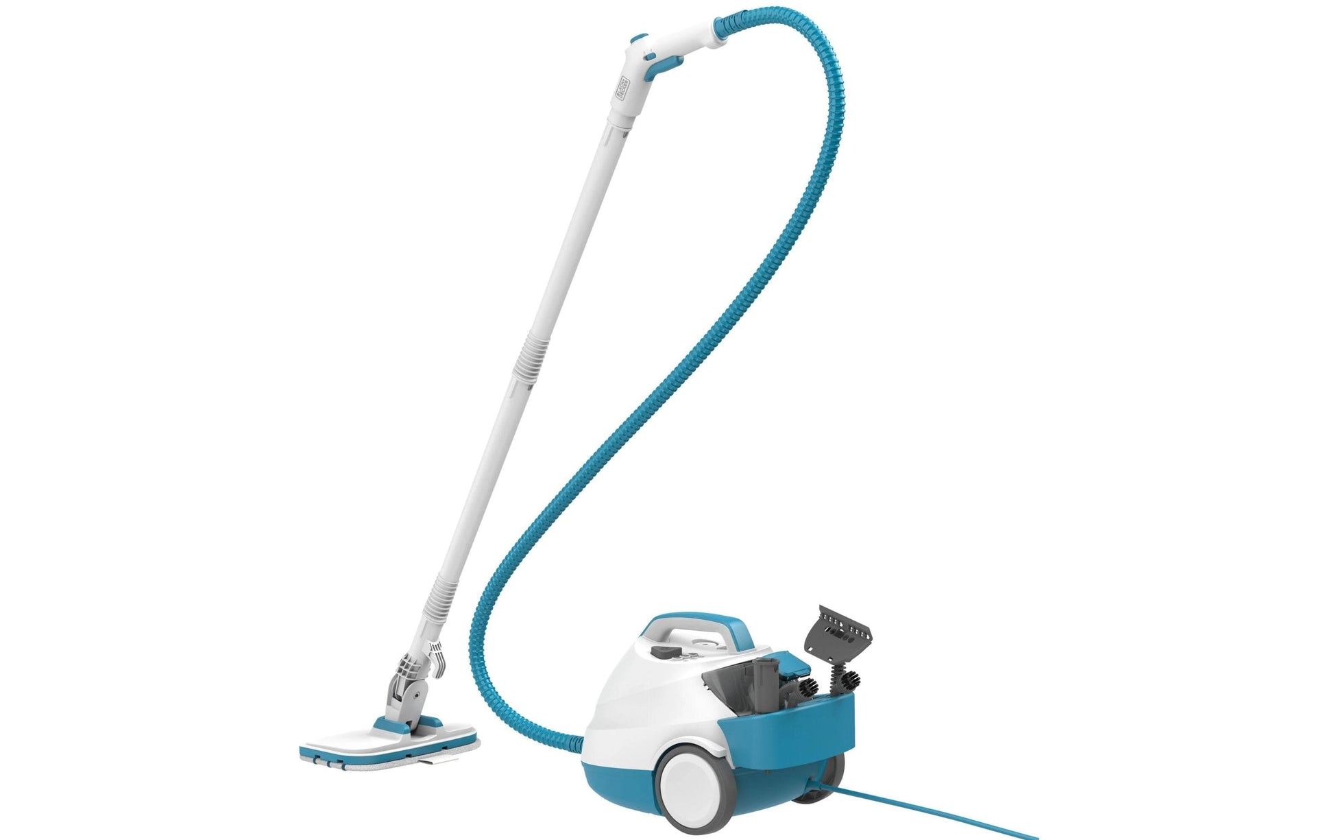 Black & Decker BLACK+DECKER Dampfreiniger – 1200 ml, blau, für Hartböden