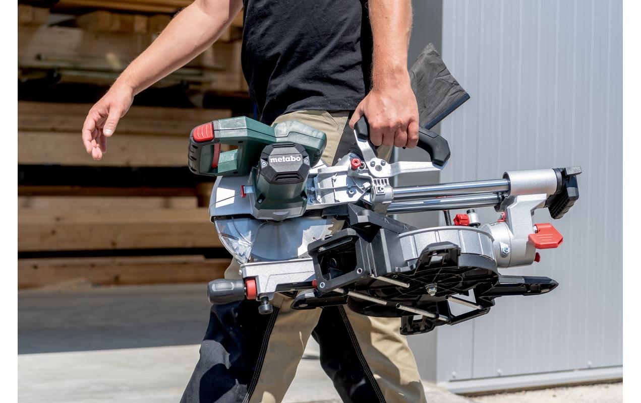Metabo Akku-Kapp- und Gehrungssäge KGS 18 LTX BL 254 – 18 V (CAS) – Sägeblatt-Ø 254 mm – Solo
