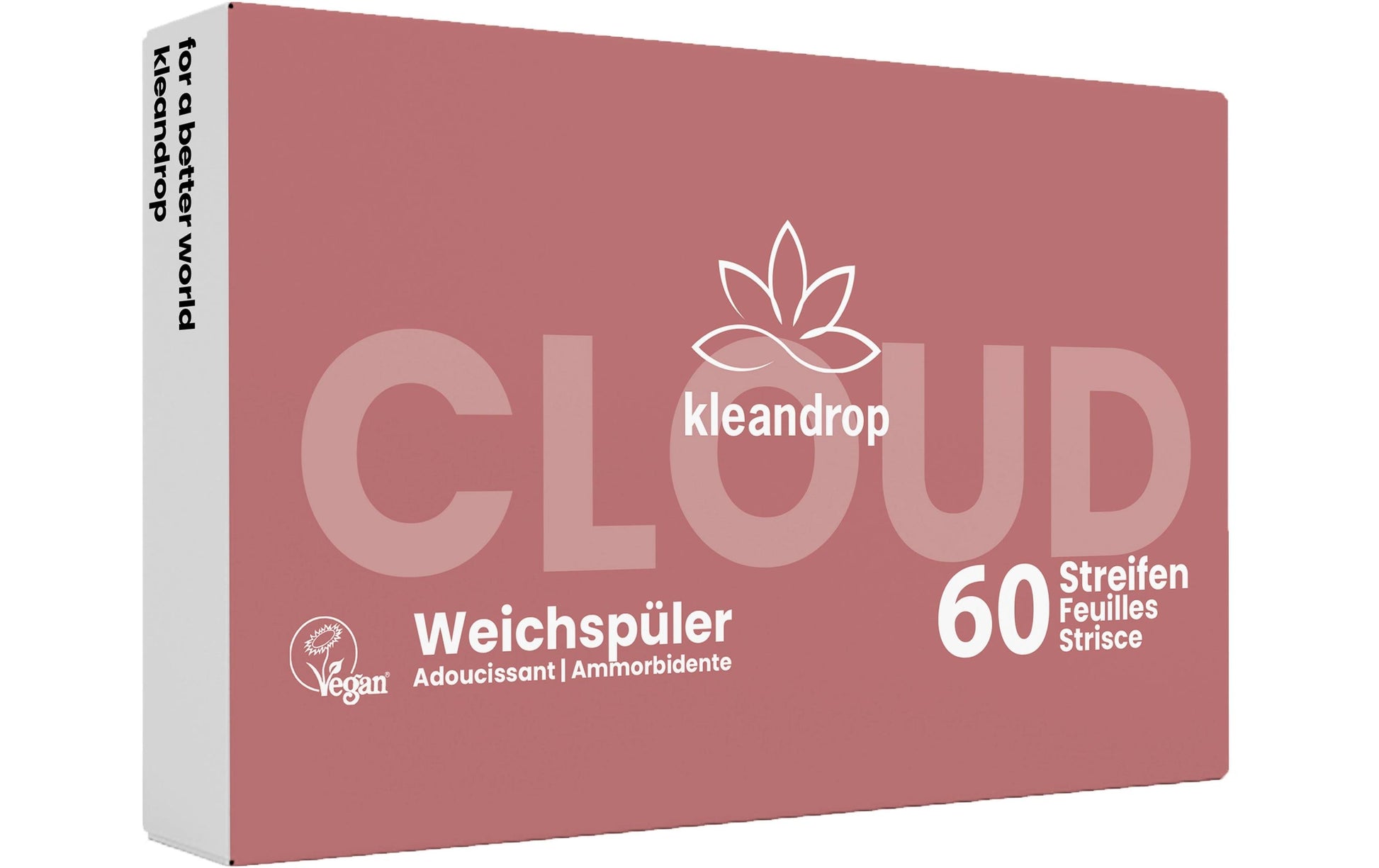 Kleandrop Waschstreifen Clouds – Blumen – 180 Streifen – biologisch abbaubar