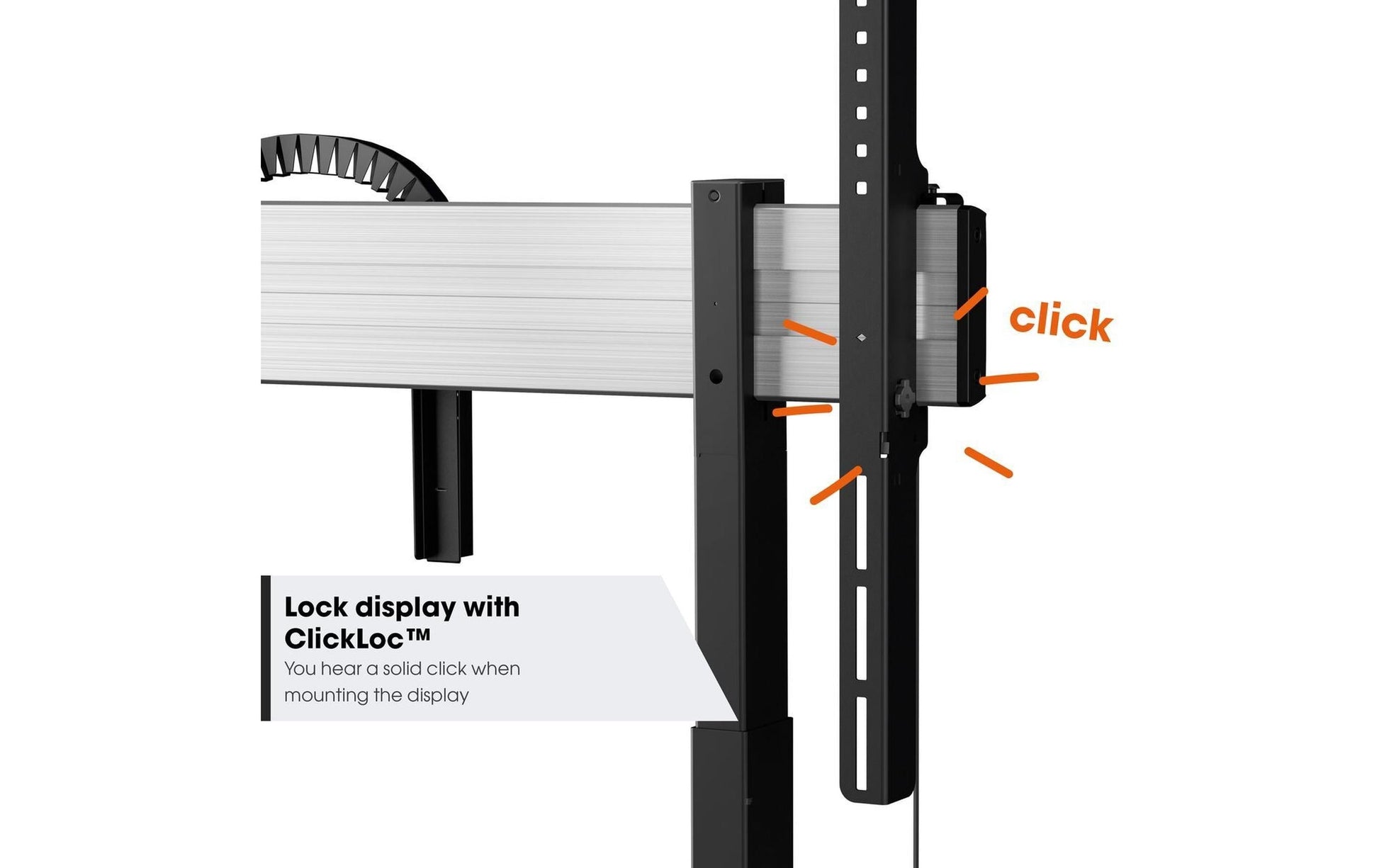 Vogel's RISE2008B – Motorisierter Displayständer, bis 98", VESA 300×300, bis 140 kg, schwarz