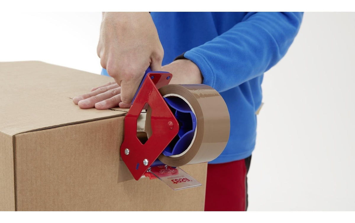 TESA Verpackungsklebeband, PP, braun, geräuscharm – 50 mm × 66 m – 6 Stück
