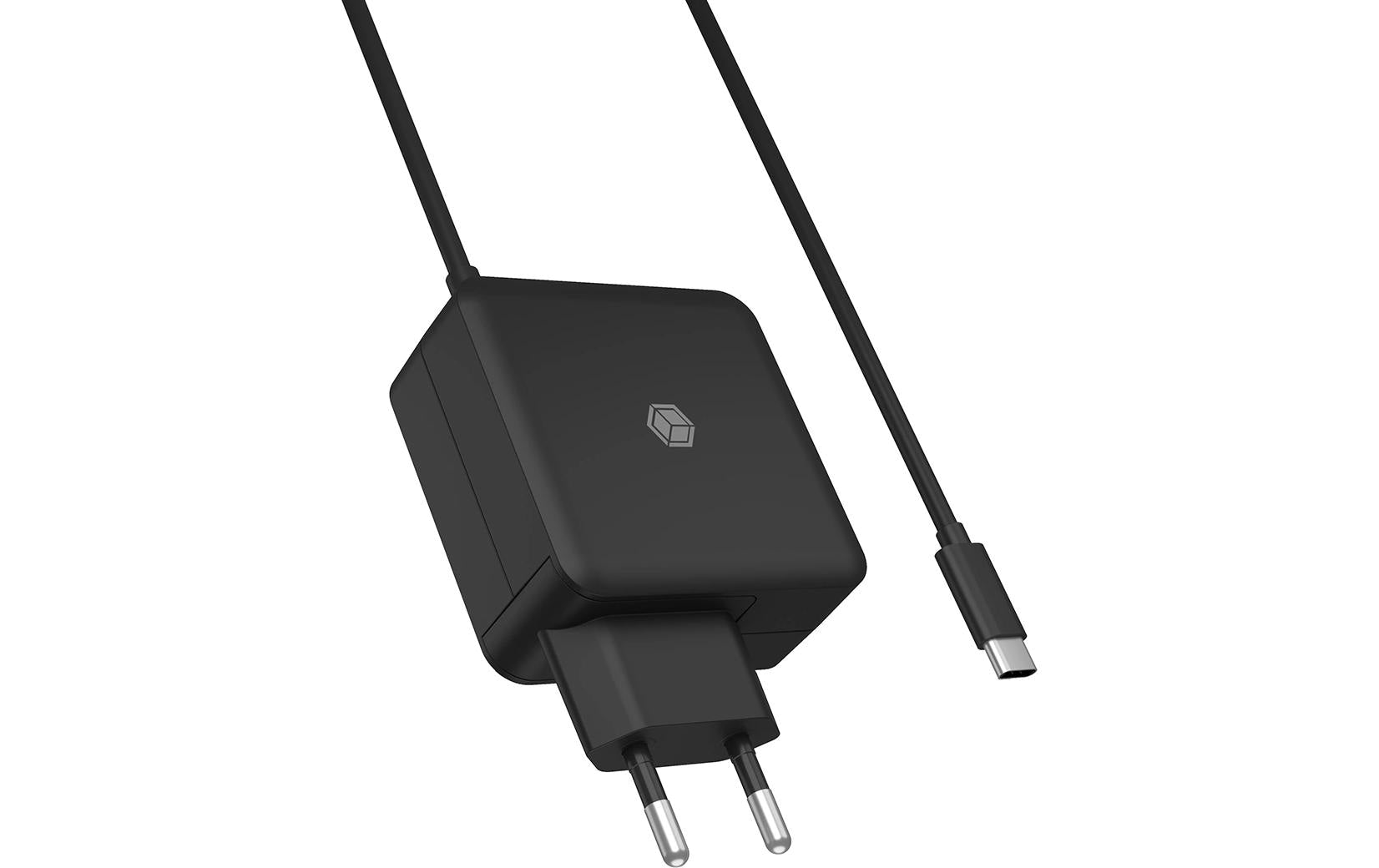 ICY BOX IB-PS111-PD USB-Ladegerät 65 W – USB-C×1 – PD 3.0, EU-Stecker (Typ C) – für universelle Geräte – schwarz