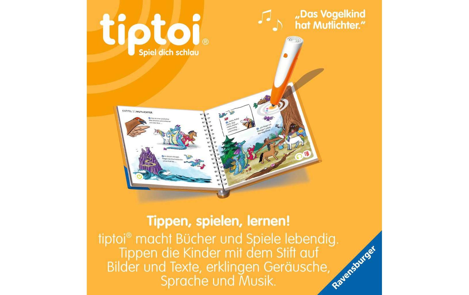 Ravensburger Lernbuch – tiptoi Drache und die Sache mit dem Mut, ab 4 Jahren, Deutsch