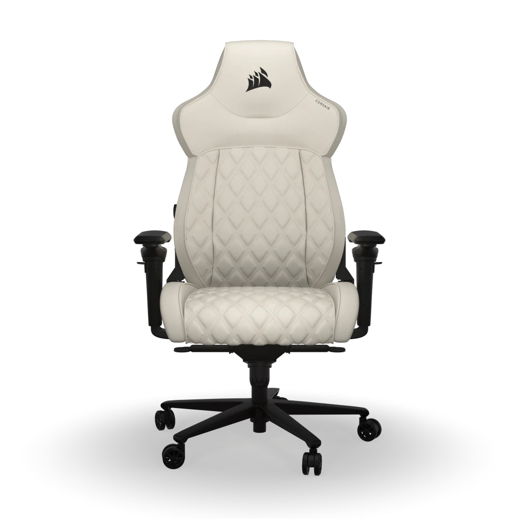 Corsair Bürostuhl T500 Luxe Frost – Sitzhöhe 42–52 cm, 120 kg, Weiss