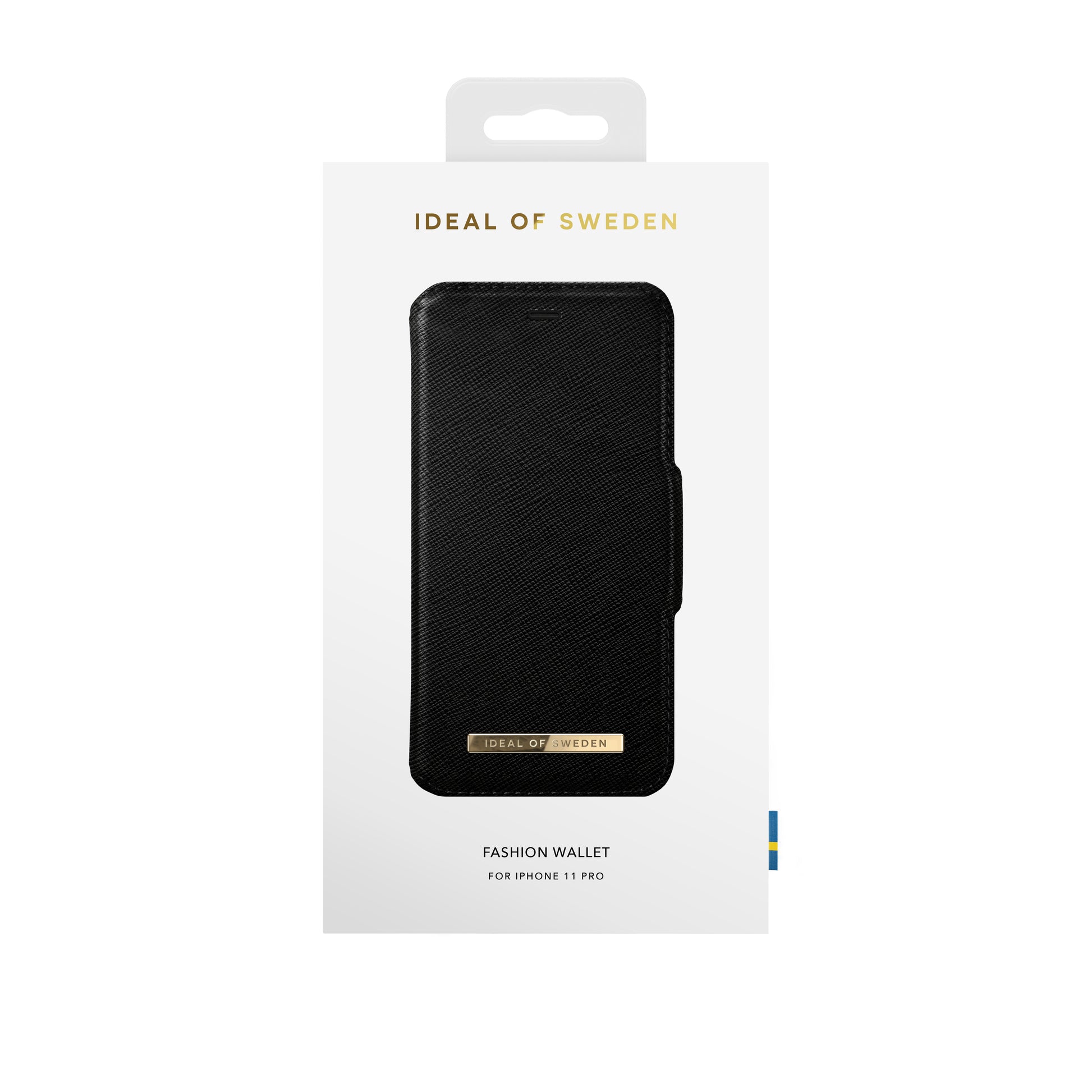Ideal of Sweden – Booklet-Hülle Saffiano – für Apple iPhone 11 Pro – schwarz – mit Kartenfach, Magnetverschluss