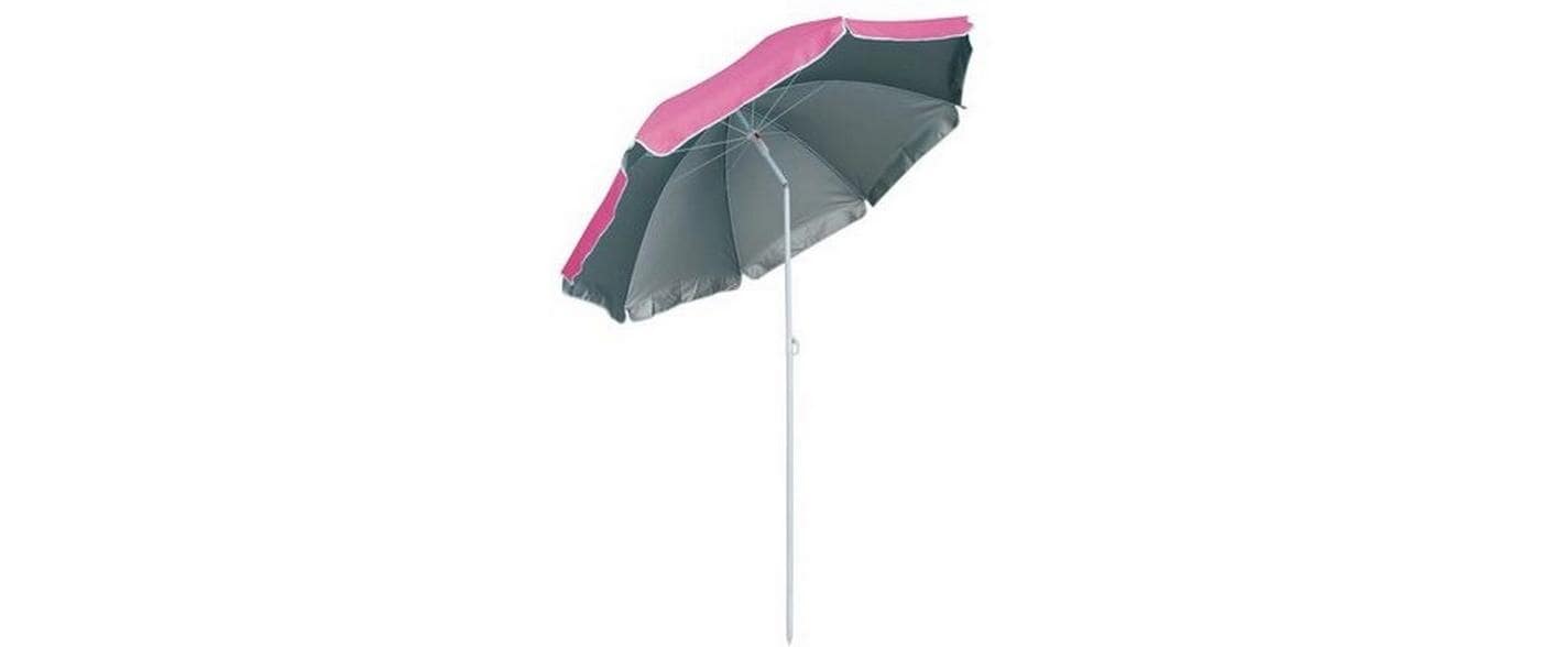 Eurotrail Strandschirm – Ø 180 cm – Pink – UPF 50+