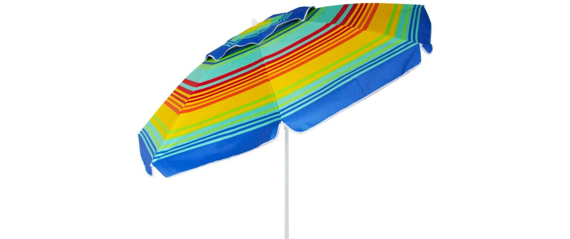 Eurotrail Strandschirm ETCF0935 – Ø 160 cm – Mehrfarbig Regenbogen – UPF 50+, faltbar