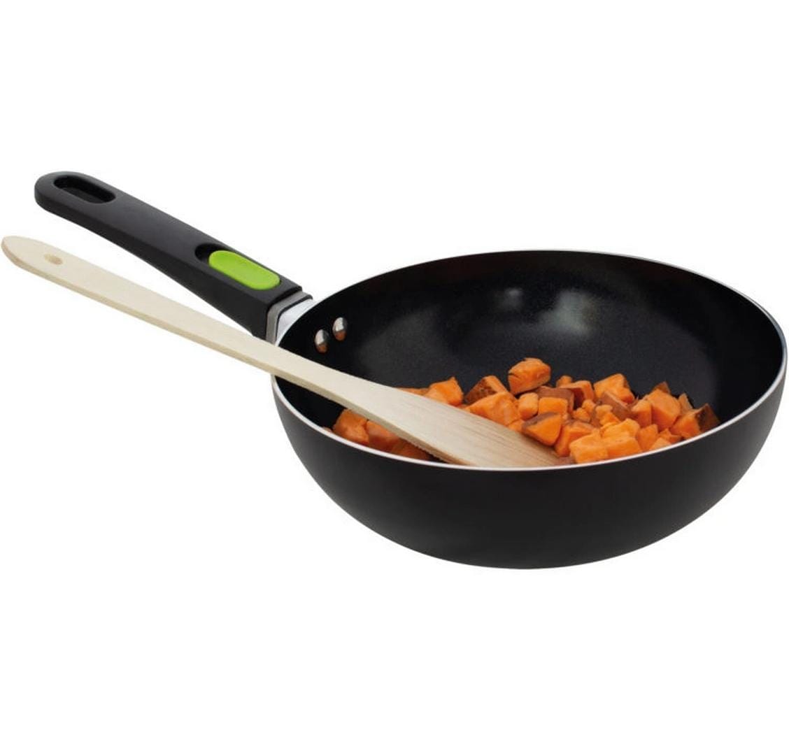 Eurotrail Fonduepfanne – Ø 28 cm, Aluminium, Antihaftbeschichtung, für Induktion, Gas, Glaskeramik u. a.