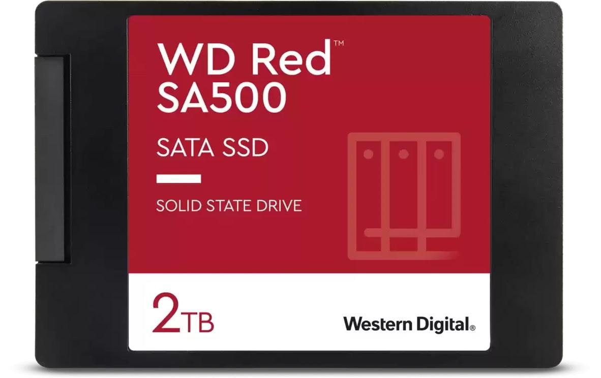 Western Digital Red SA500 2 TB (WDS200T2R0A) – 2,5" SATA SSD, für 2,5" SSD, SATA