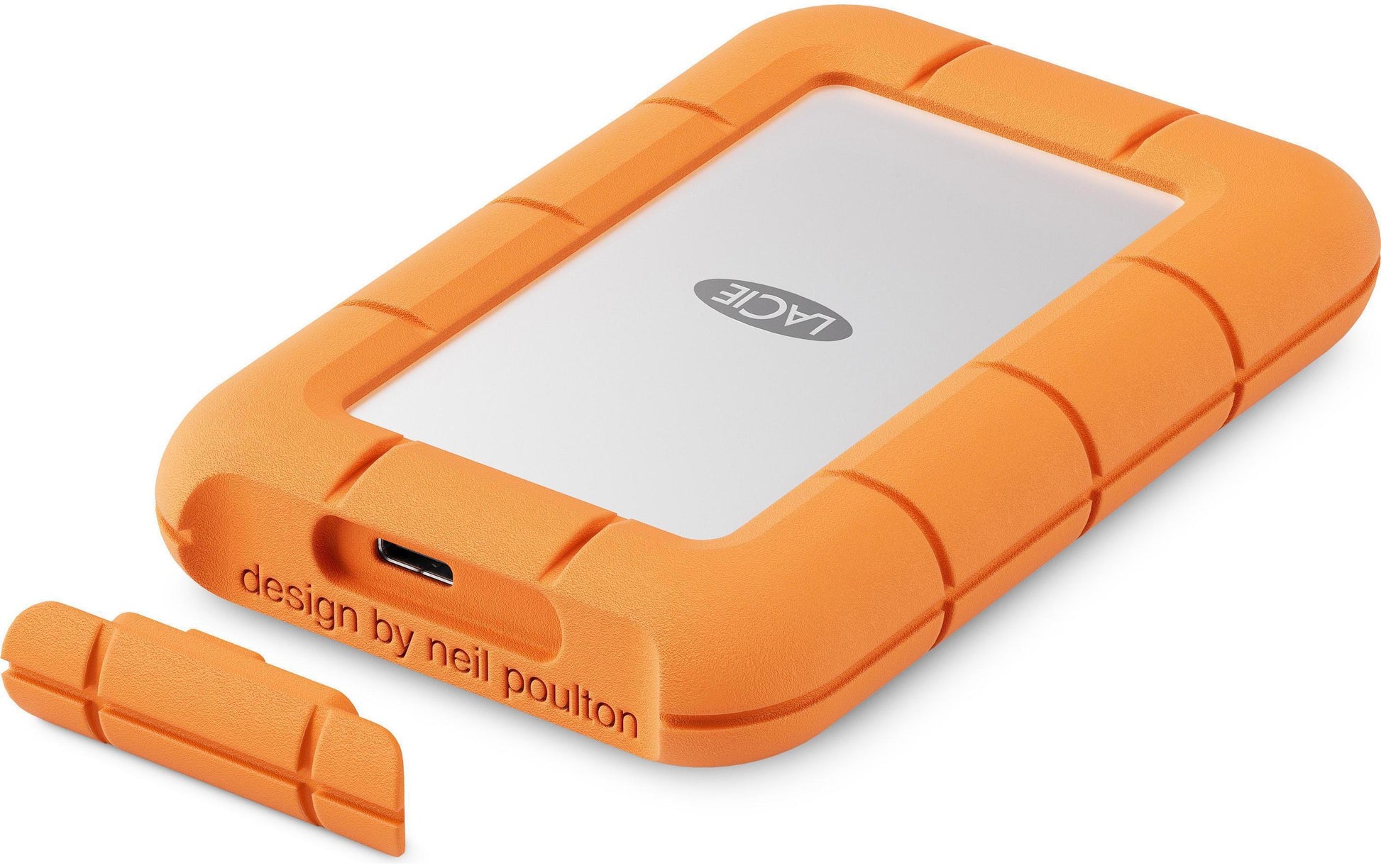 LaCie Rugged Mini Speichergerät – 2 TB, USB-C (USB 3.2 Gen 2x2), Orange