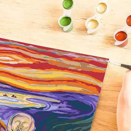 Ravensburger CreArt – Malen-nach-Zahlen-Set – Munch: Der Schrei – 30 × 40 cm – ab 14 Jahren