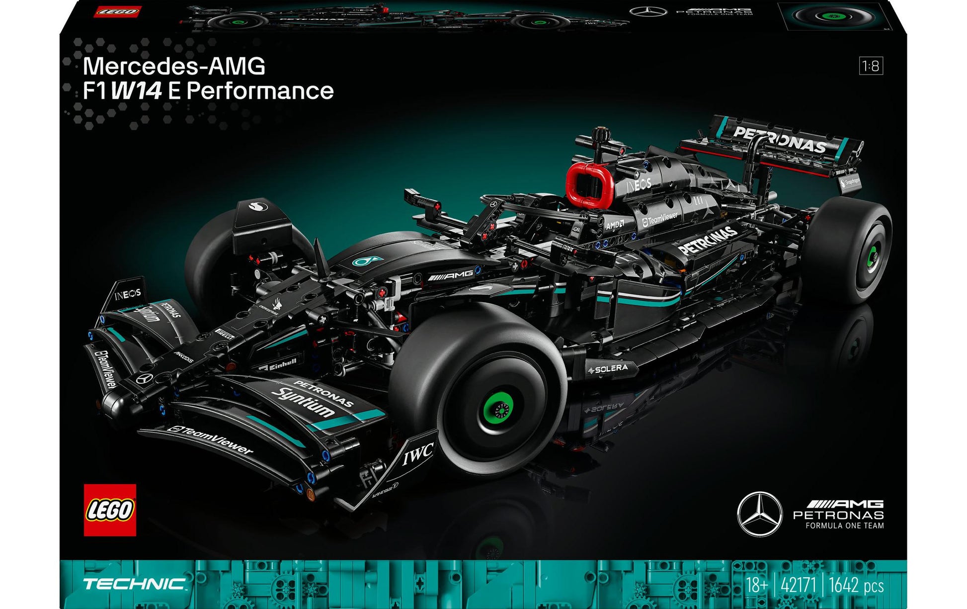 LEGO Technic Mercedes-AMG F1 W14 E Performance Bauset – 1642-teilig – 26 × 13 × 63 cm – ab 18 J.