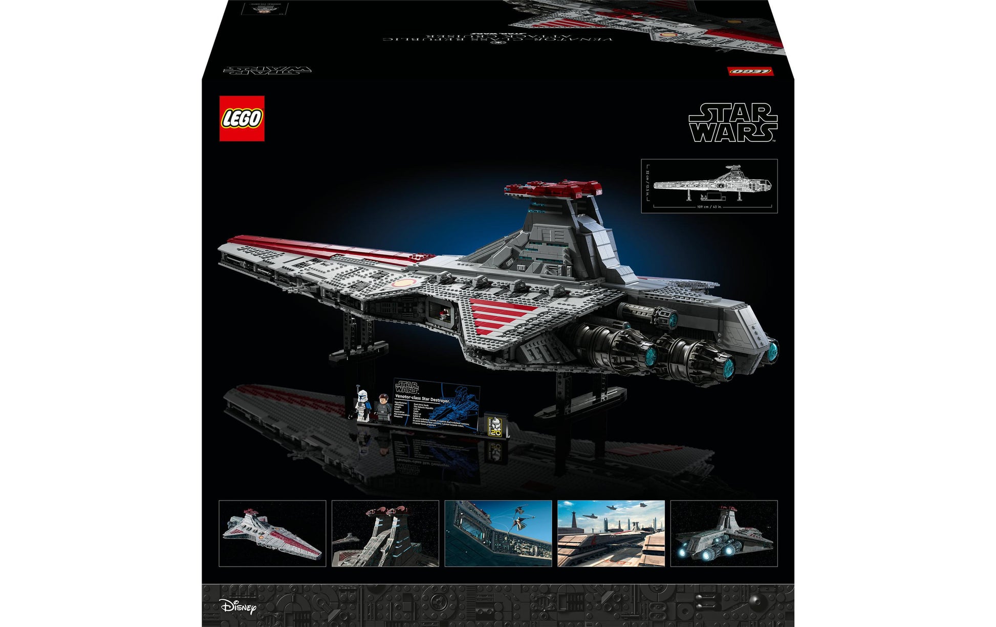 LEGO Star Wars Set Republikanischer Angriffskreuzer – 5374 Teile – 54 × 32 × 109 cm – ab 18 Jahren