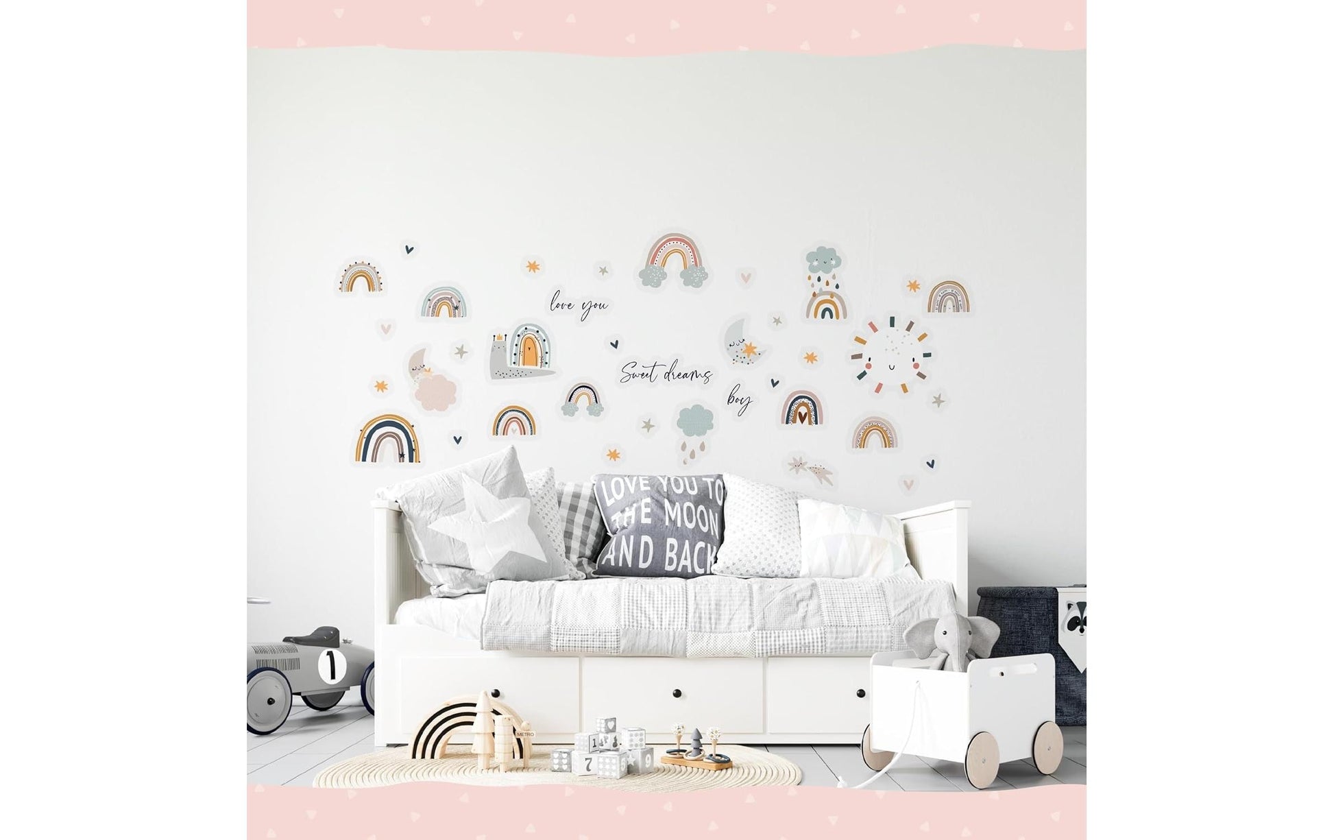 Papierdrachen Wandtattoo-Set – 22 × 30 cm, 8 Blätter – Papier, Mehrfarbig