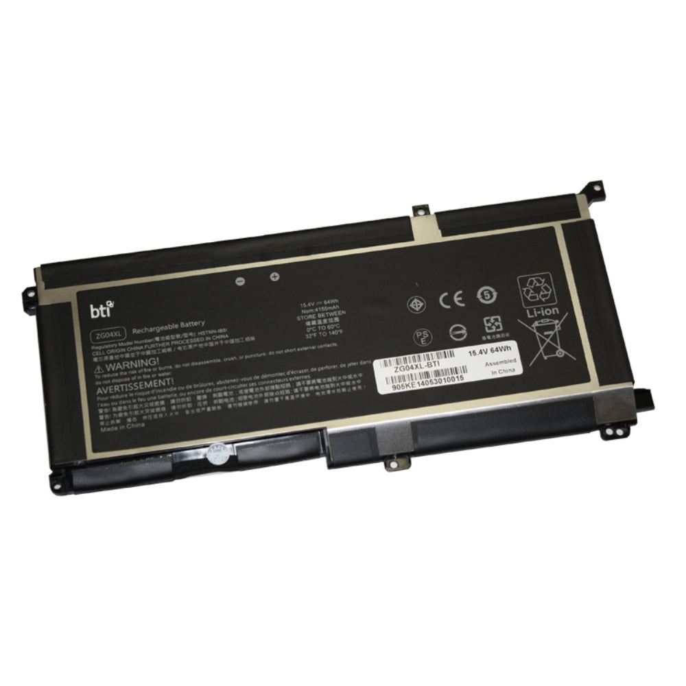 BTI Notebook-Akku – für HP – 64 Wh, 15,4 V (4 Zellen) – Schwarz