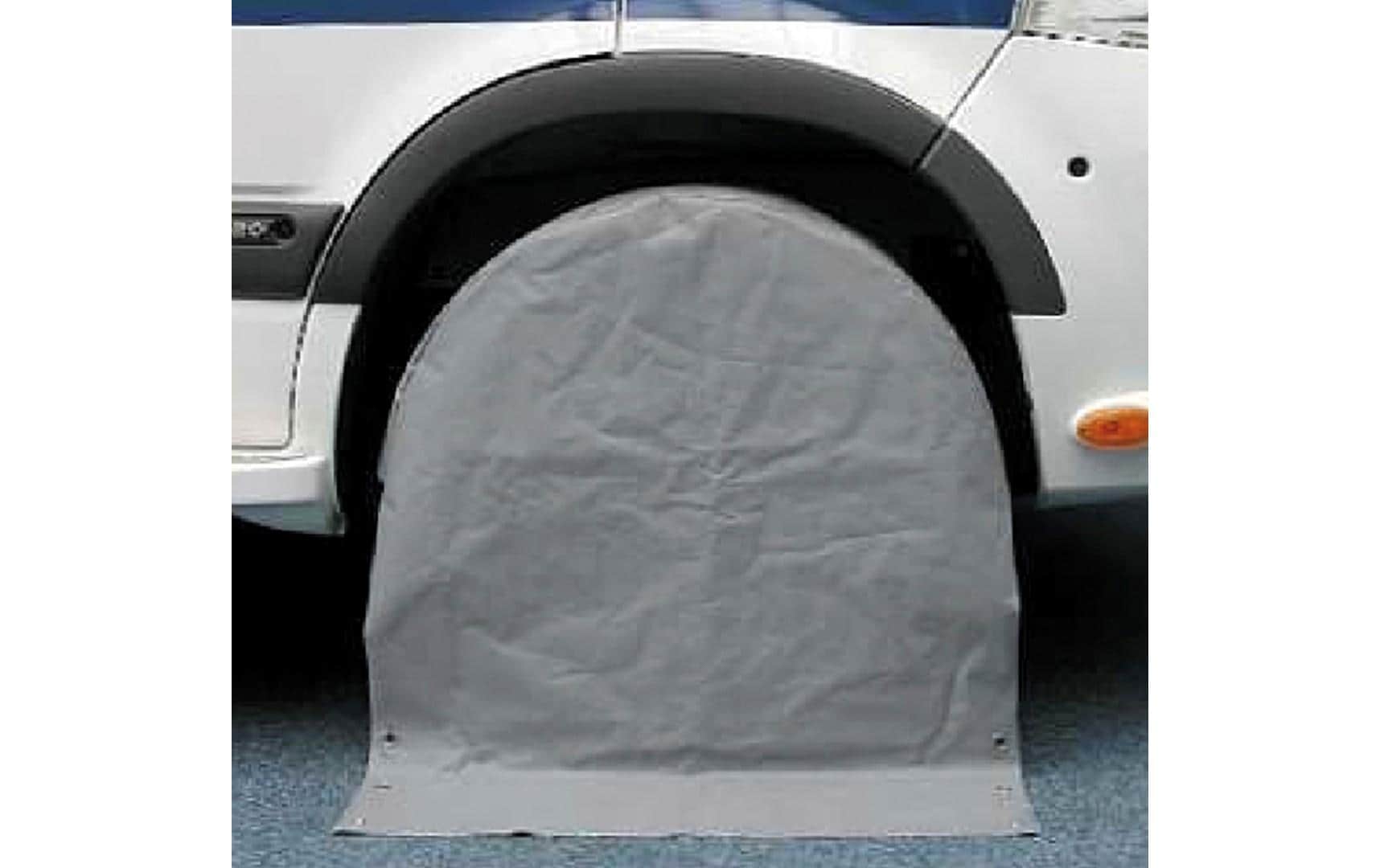 Eurotrail Radblende – wärmeisoliert – für Wohnwagen und Reisemobil – 15/16" – grau – Polyester