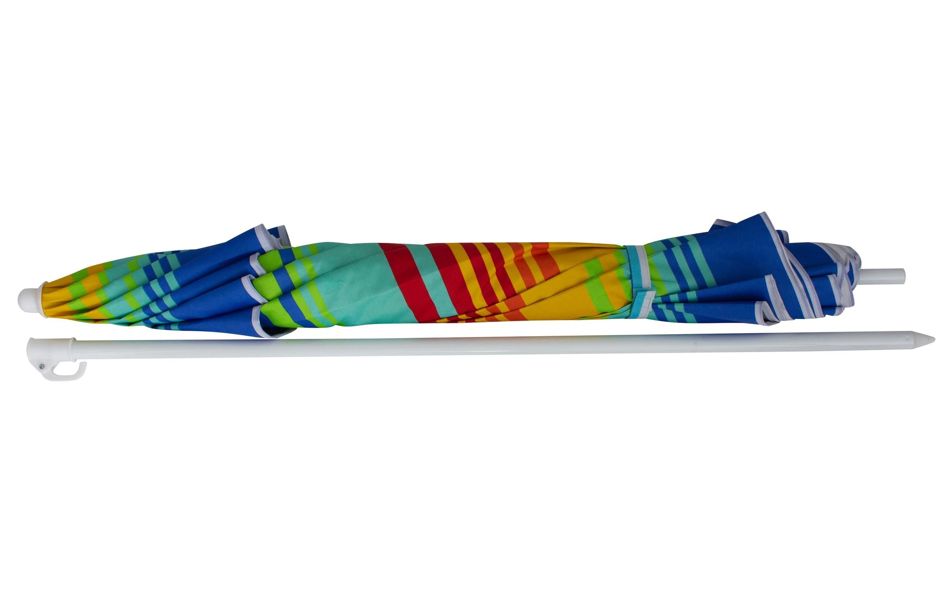 Eurotrail Strandschirm ETCF0935 – Ø 160 cm – Mehrfarbig Regenbogen – UPF 50+, faltbar