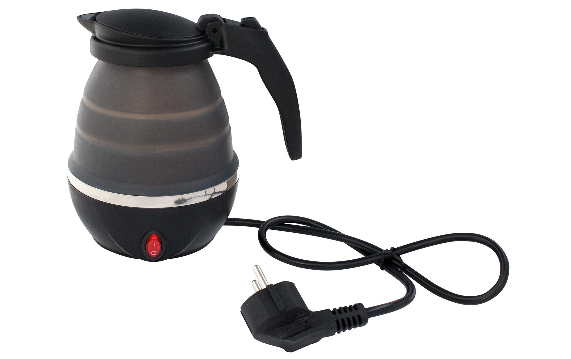 Eurotrail Wasserkocher ETKW6011 – 0,8 l, Silikon, Kunststoff, Edelstahl, 1100 W